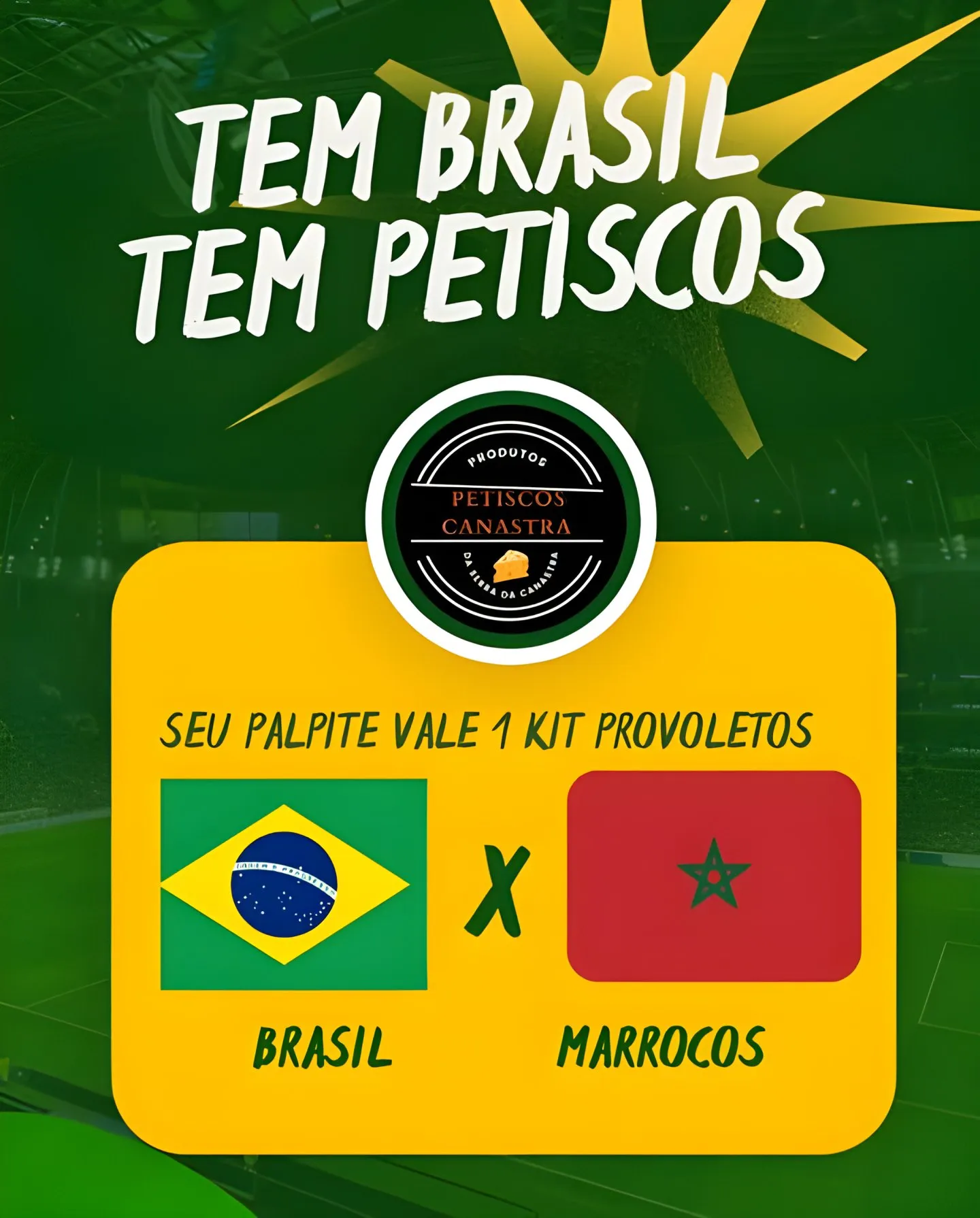 Campanha “Tem Brasil, tem Petiscos”: o palpite vale um Kit Provoletos