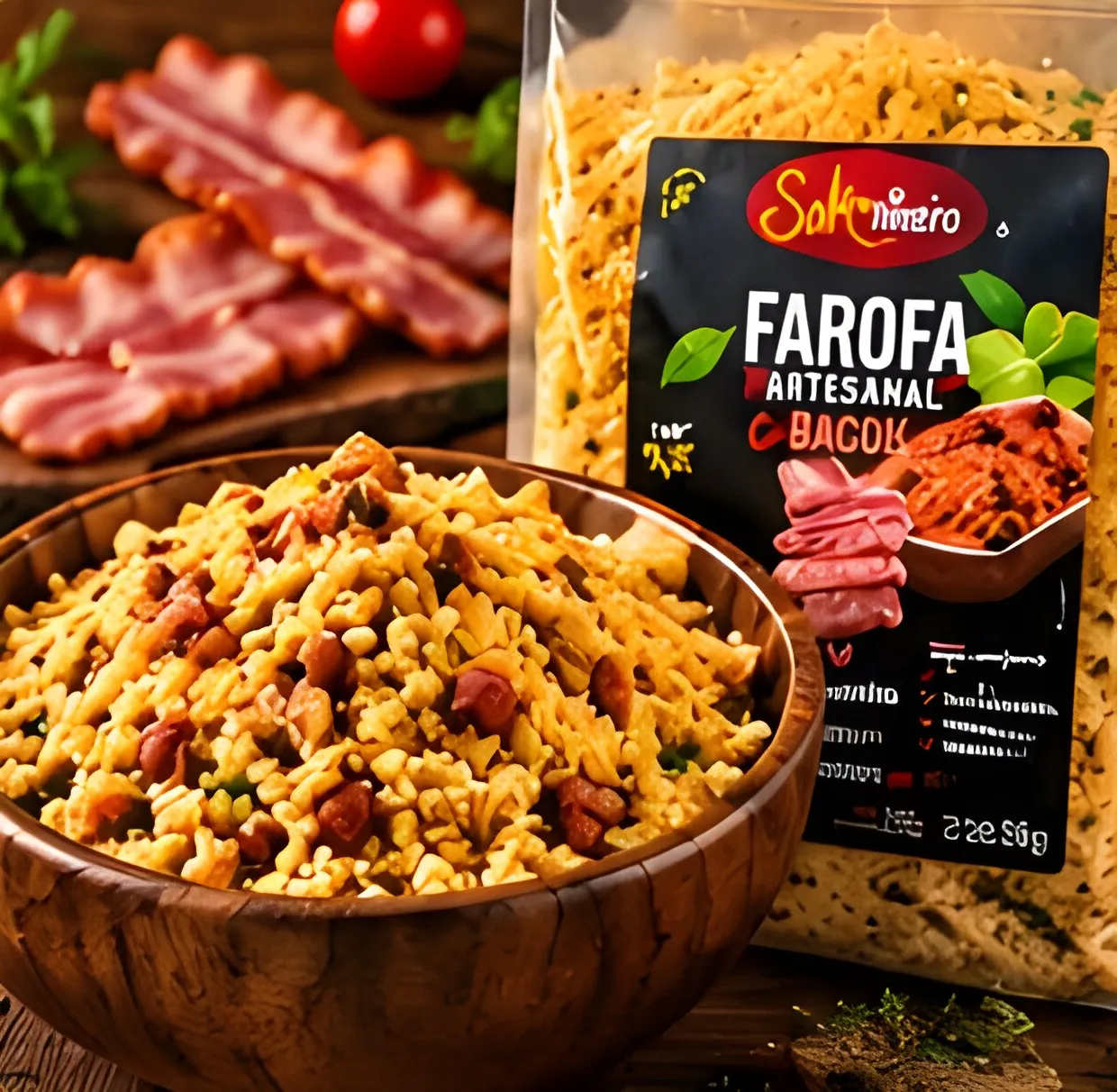 Farofa Artesanal Bacon — 250g