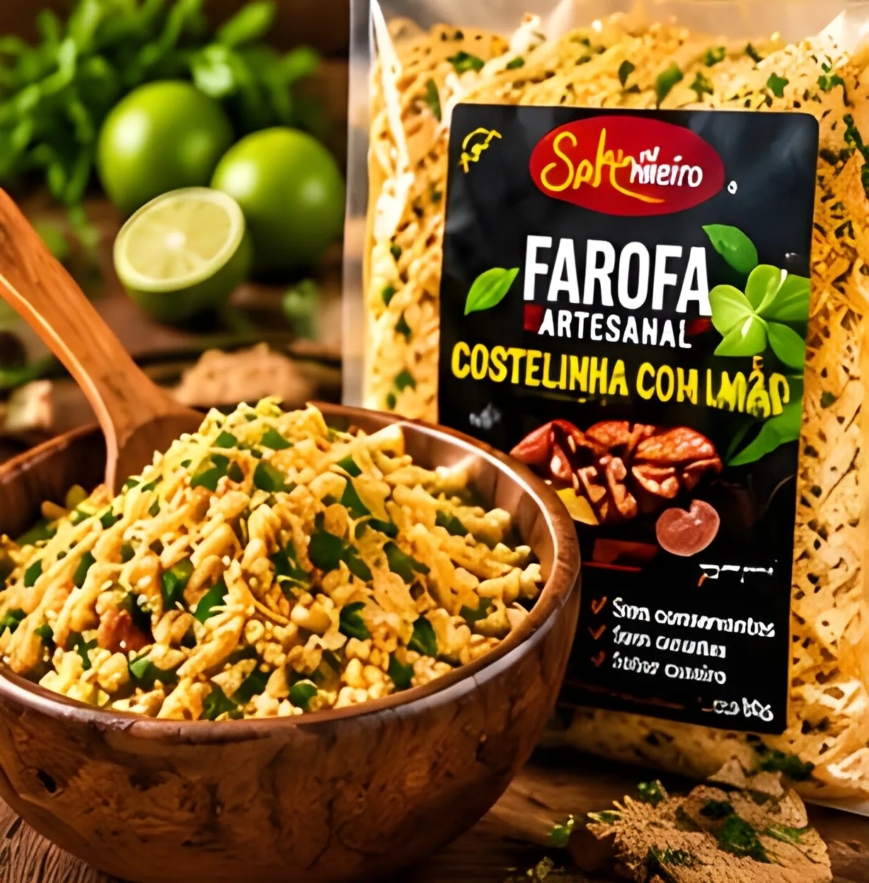 Farofa Artesanal Costelinha com Limão — 250g